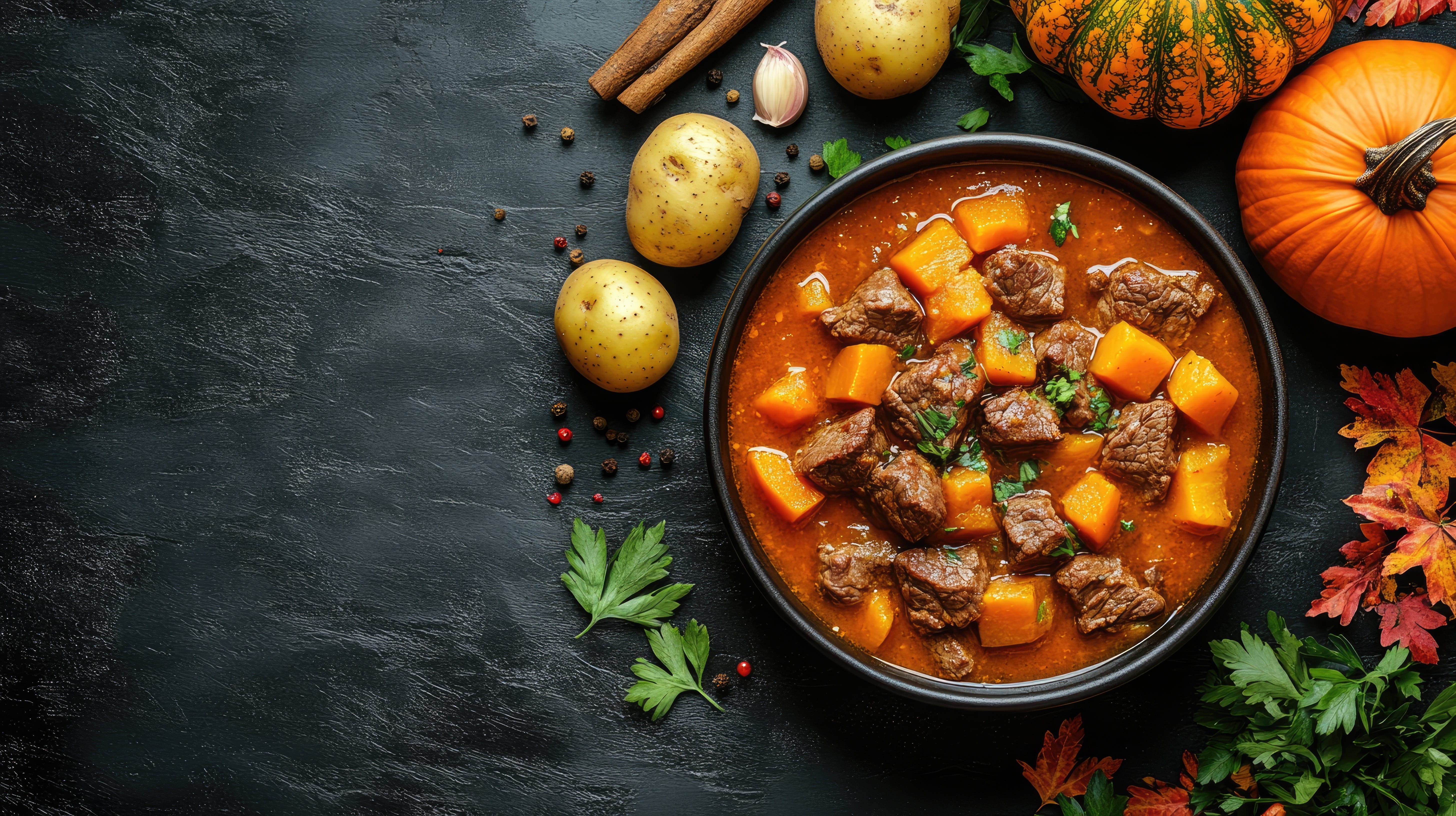 beef and pumpkin stew