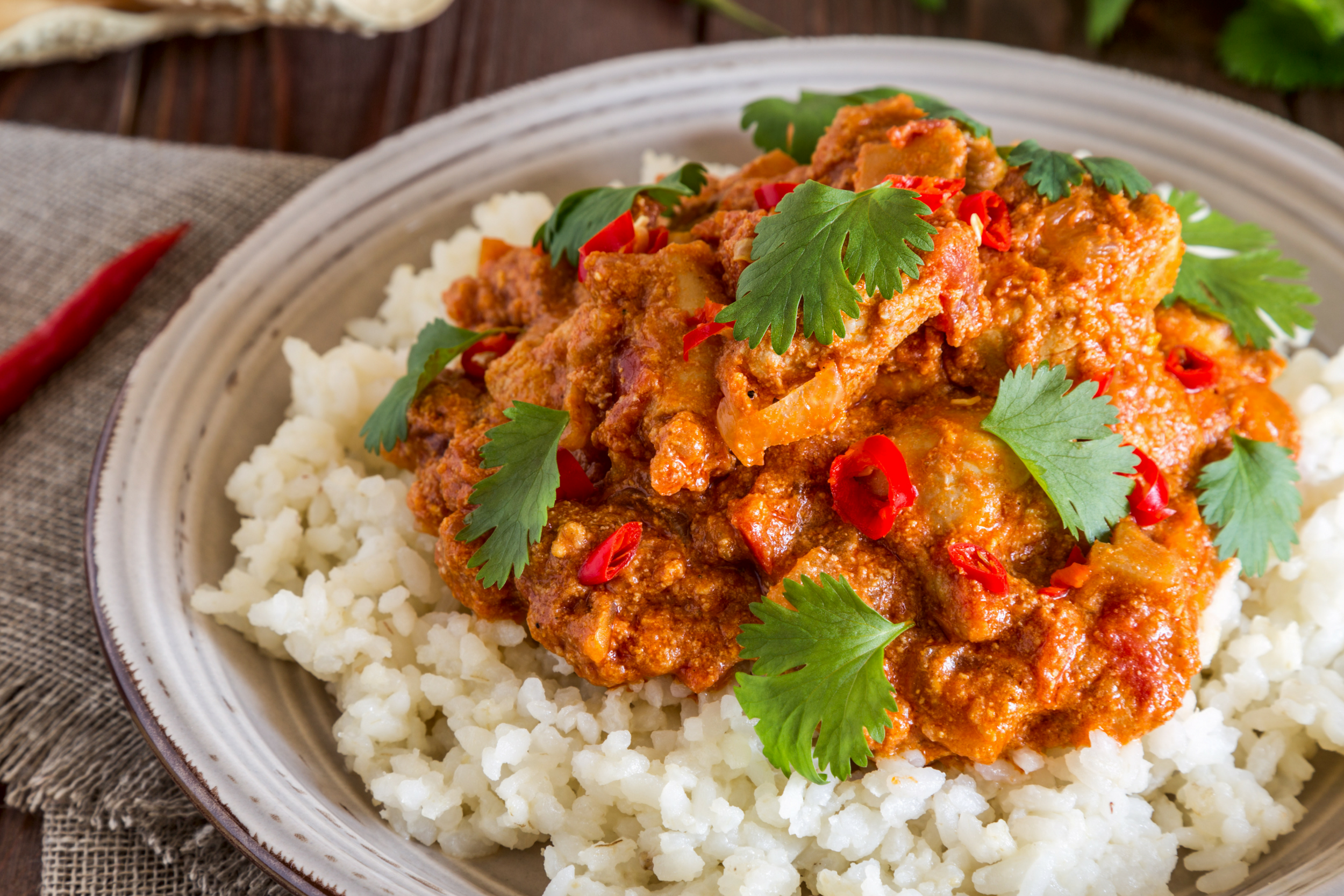 Chicken Madras with Cauliflower Rice