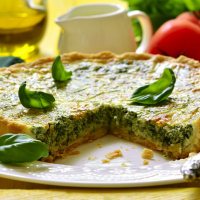 Image of spinach, ricotta and roasted butternut tart