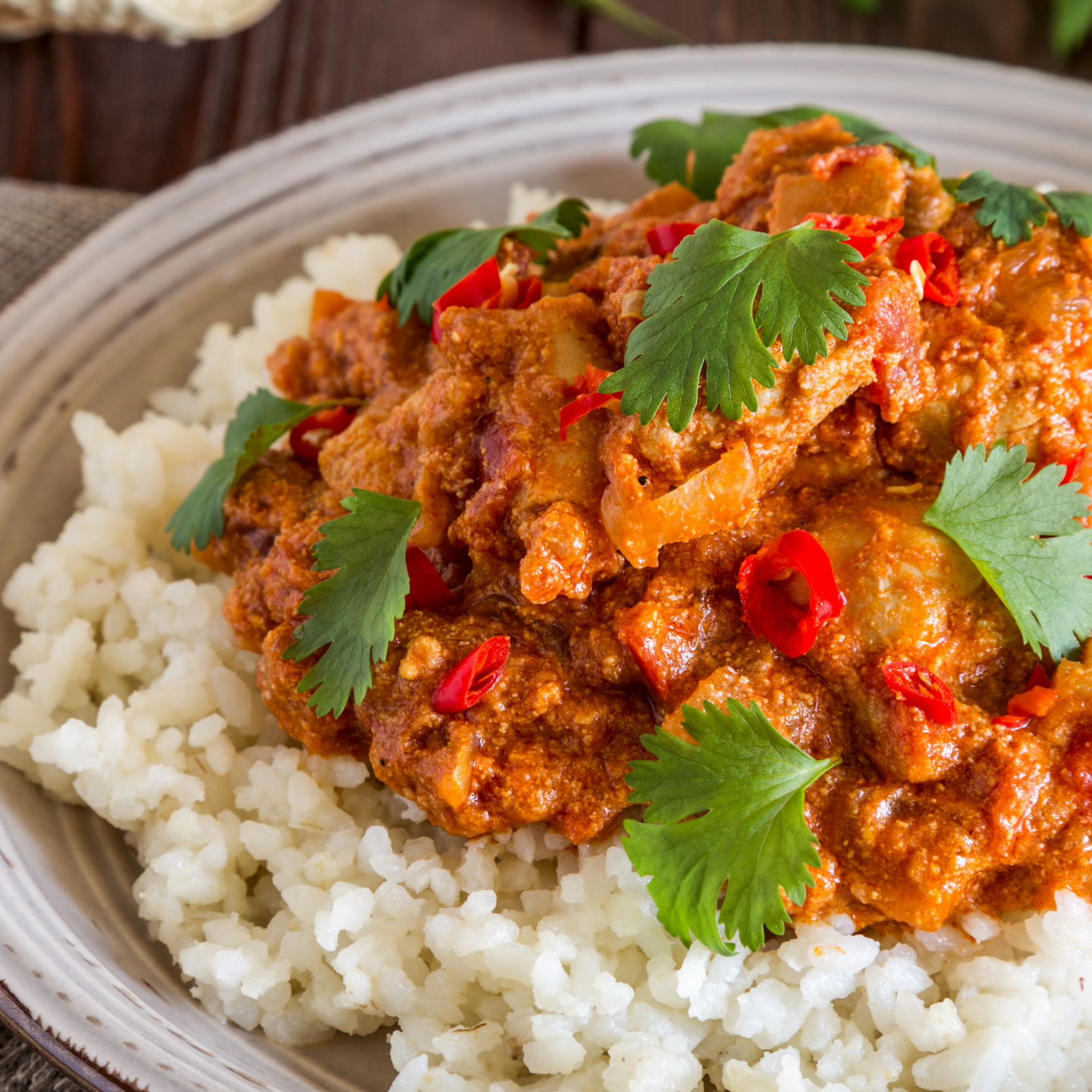 Chicken Madras with Cauliflower Rice